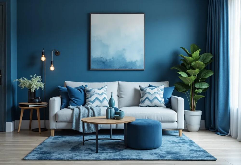 Blue interior