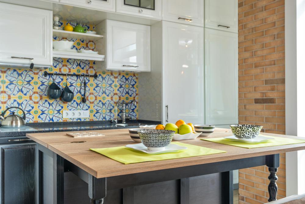 Colored cabinets