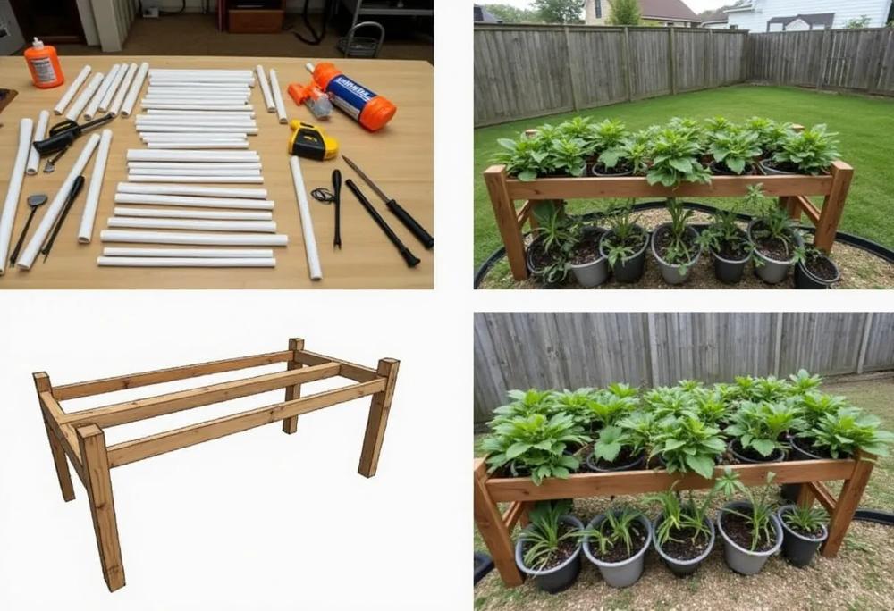 PVC strawberry stand